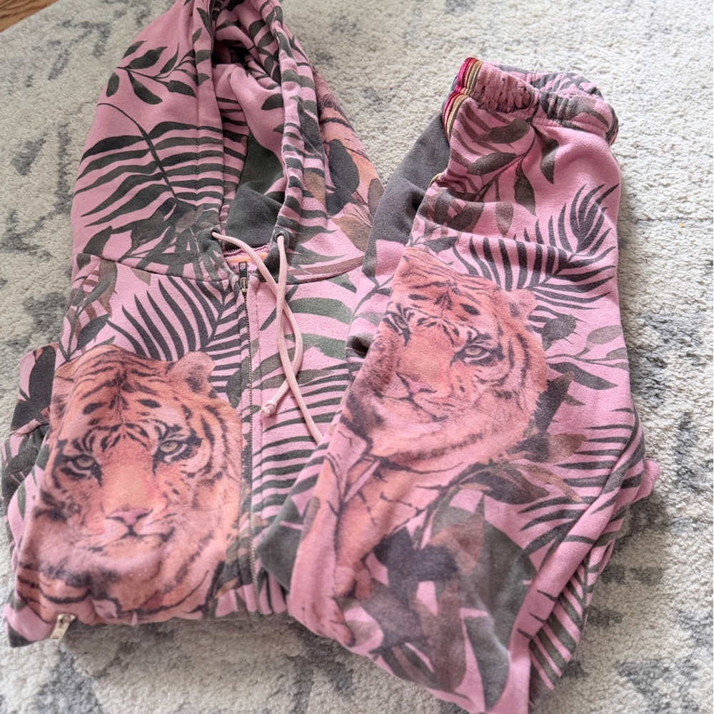 HTF Rare Aviator Nation Pink Punk Jungle Tiger Set - Picture 12 of 13